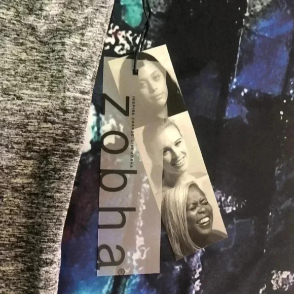 Zobha XXL heather gray athletic crop tank top‎ plus size - Picture 3 of 9